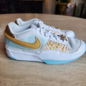 Nike Ja 1 &quot;Chinese New Year &quot; White/Gold Basketball Shoes Boys US 5Y