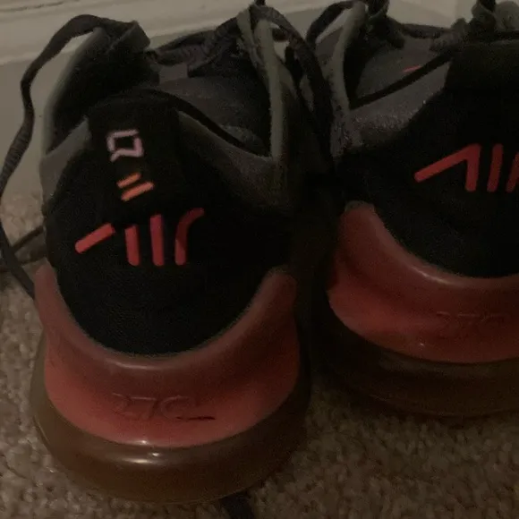 Nike Kids Air Max Gray and Pink Shoes