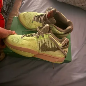 Nike Lime Green and Brown Sneakers