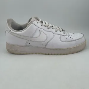 Nike Men’s Air Force One AF1 Low Triple White Leather Shoes - Size 15 315122-111