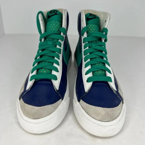 Nike Mens D07396-991 Blue Blazer Mid 77 Nordic Leather Lace Up Size 7 Sneakers