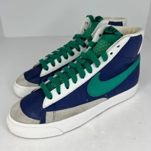 Nike Mens D07396-991 Blue Blazer Mid 77 Nordic Leather Lace Up Size 7 Sneakers