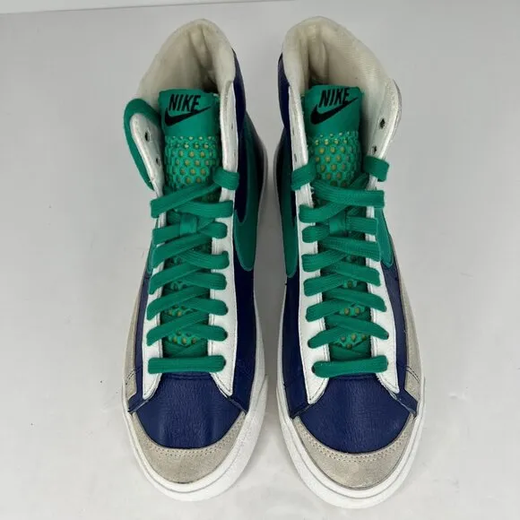 Nike Mens D07396-991 Blue Blazer Mid 77 Nordic Leather Lace Up Size 7 Sneakers