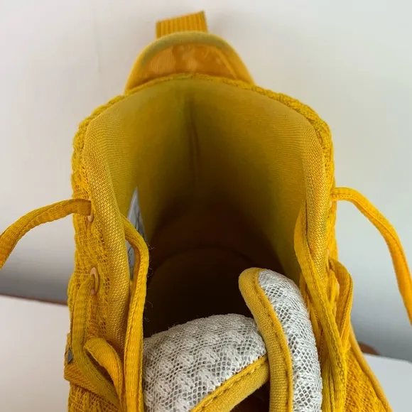 Nike men’s Yellow Zoom Rize TB 'University Gold' hi top basketball shoes size 14
