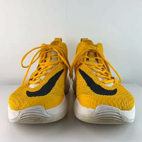 Nike men’s Yellow Zoom Rize TB 'University Gold' hi top basketball shoes size 14