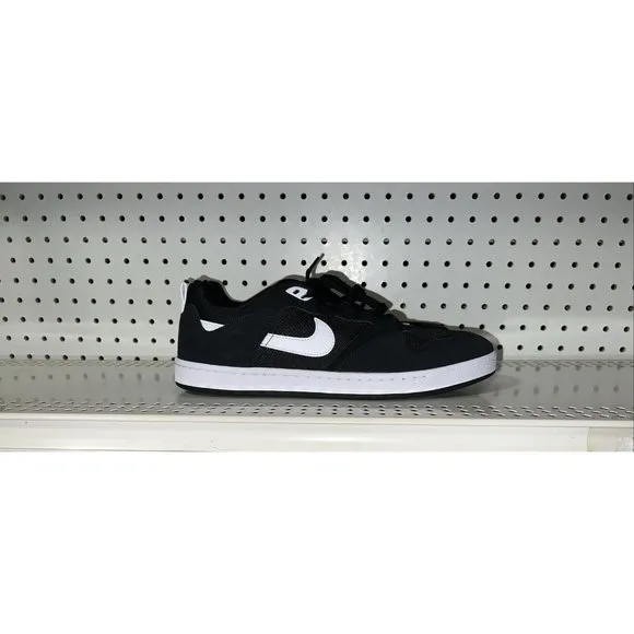 Nike SB Alleyoop Mens Athletic Skate Shoes Sneakers Size 11 Black White