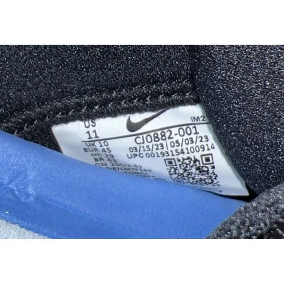 Nike SB Alleyoop Mens Athletic Skate Shoes Sneakers Size 11 Black White