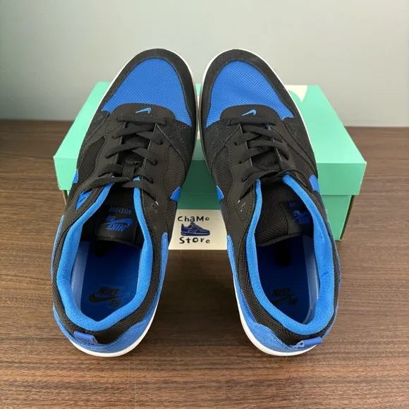 Nike SB Alleyoop Skate Shoes Blue/ Black Solarsoft CJ0882-004 Men’s Sz