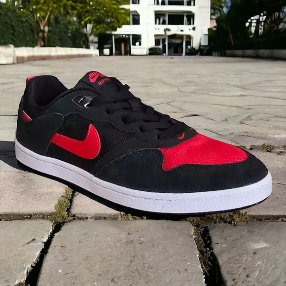 Nike SB Alleyoop Skate Shoes CJ0882 Black Red Mens 10.5 New In Box Fast Ship
