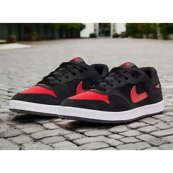 Nike SB Alleyoop Skate Shoes CJ0882 Black Red Mens 10.5 New In Box Fast Ship