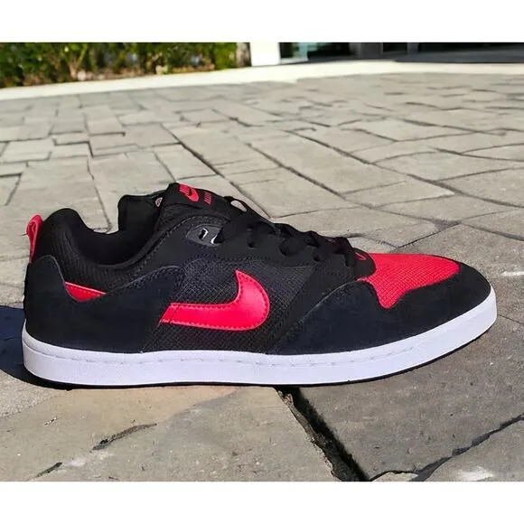 Nike SB Alleyoop Skate Shoes CJ0882 Black Red Mens 10.5 New In Box Fast Ship
