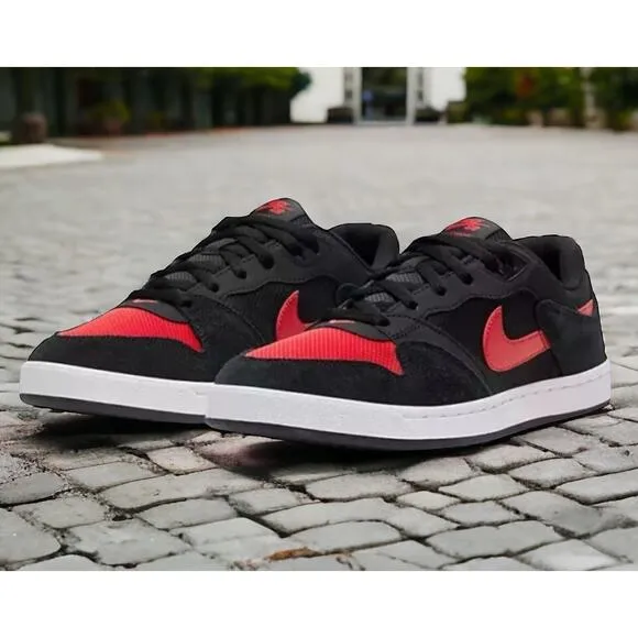 Nike SB Alleyoop Skate Shoes CJ0882 Black Red Mens 10.5 New In Box Fast Ship