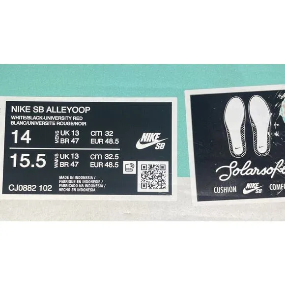 Nike SB Alleyoop Skate Shoes Rare Mens 14 New Fast Shipping