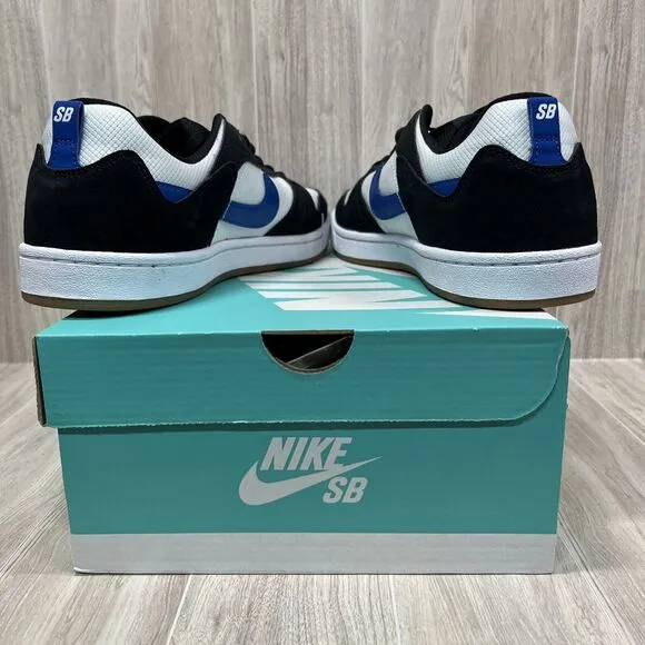 Nike SB Alleyoop White Team Royal Blue Black CJ0882-104 Skate Shoes Mens Sz 11.5