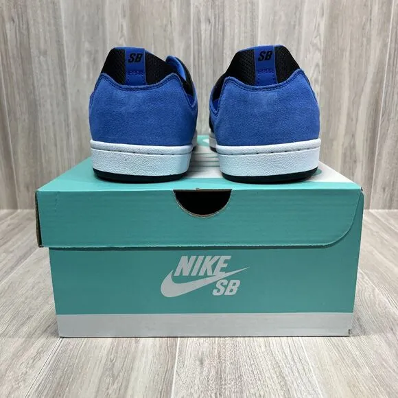 Nike SB Alleyoop White Team Royal Blue Black CJ0882-104 Skate Shoes Mens Sz 11.5