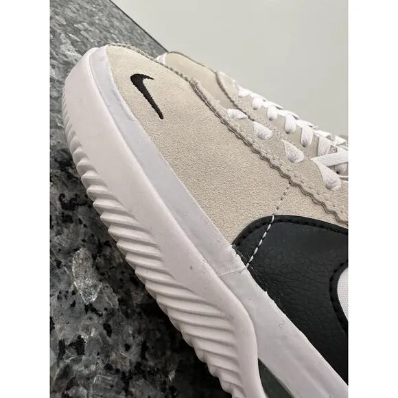 Nike SB BRSB Mens Sz 10.5 White Black Skate Shoes Blazer Bruin Cortez DH9227-101