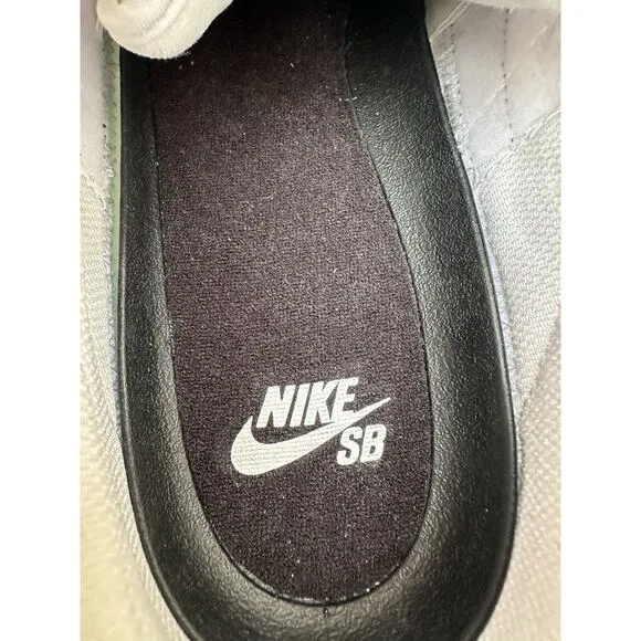 Nike SB BRSB Mens Sz 10.5 White Black Skate Shoes Blazer Bruin Cortez DH9227-101