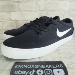 Nike SB Charge Canvas Black White Skate Shoes CD6279-002 Men’s Size 11.5