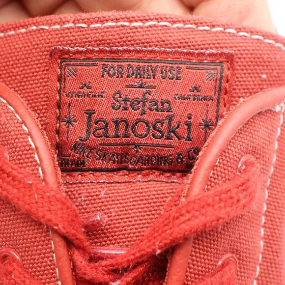 Nike SB Dunk Zoom Stefan Janoski Men's Size 12 Skate Shoes Dark Cayenne Red