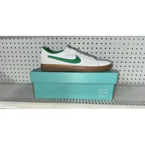 Nike SB Heritage Vulc Mens Suede Athletic Skate Shoes Size 9 White Green Gum