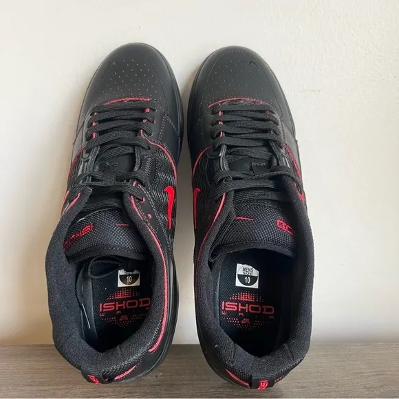 Nike SB Ishod Wair Black Red Men's Skate Shoe Size 10 SKU#24208