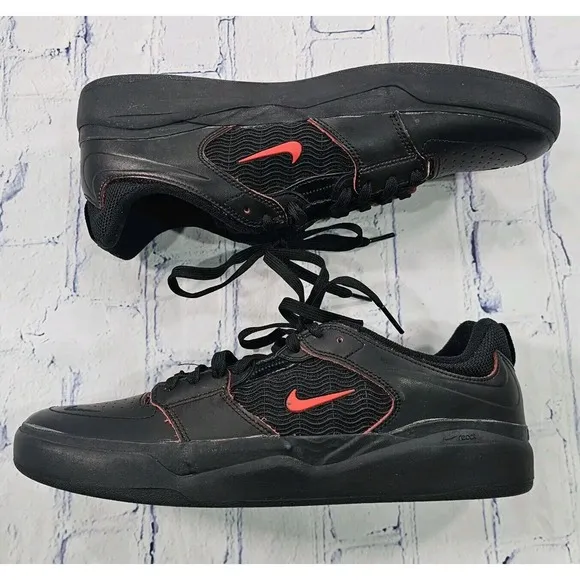 Nike SB Ishod Wair PRM L Black Red DV5473-001 Skate Shoes MENS SIZE 10.5