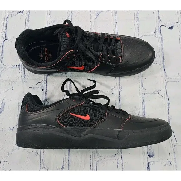 Nike SB Ishod Wair PRM L Black Red DV5473-001 Skate Shoes MENS SIZE 10.5