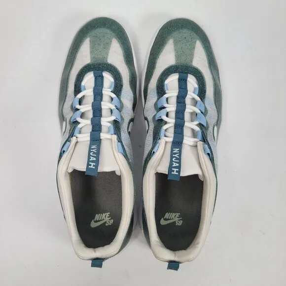 Nike SB Nyjah Free 2 PRM Men's Ash Green White Blue Shoes DM7282-001 US Size 10