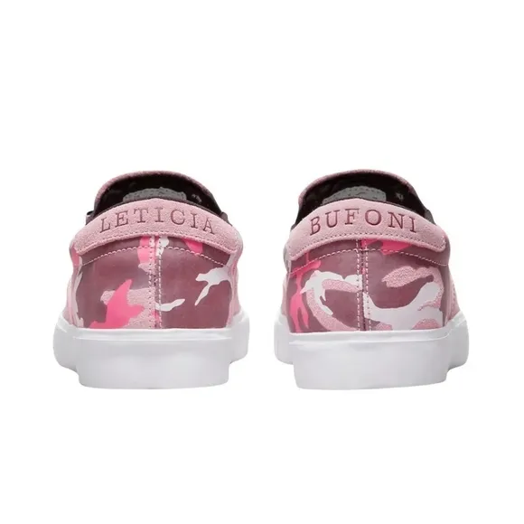 Nike SB Womens Letica Bufoni Verona Pink Camo Slip On Skate Shoes