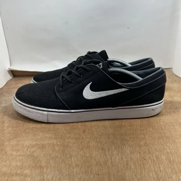 Nike SB Zoom Air Stefan Janoski 615957-028 Black Low Top Skate Shoes Men Size 13