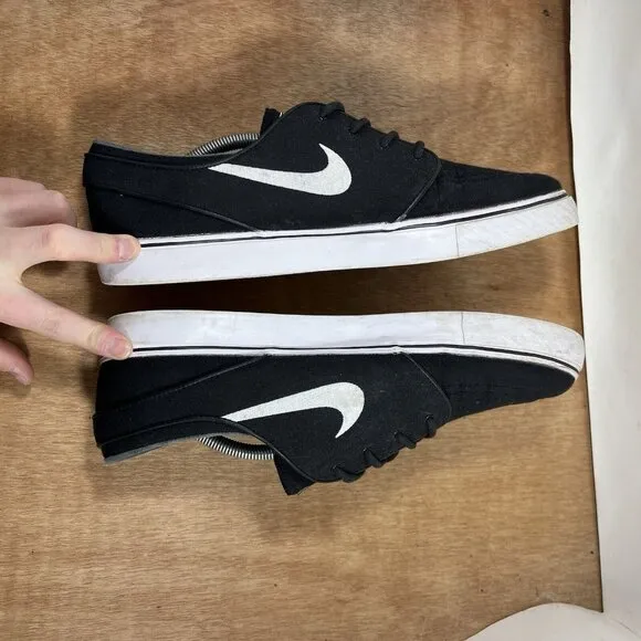 Nike SB Zoom Air Stefan Janoski 615957-028 Black Low Top Skate Shoes Men Size 13
