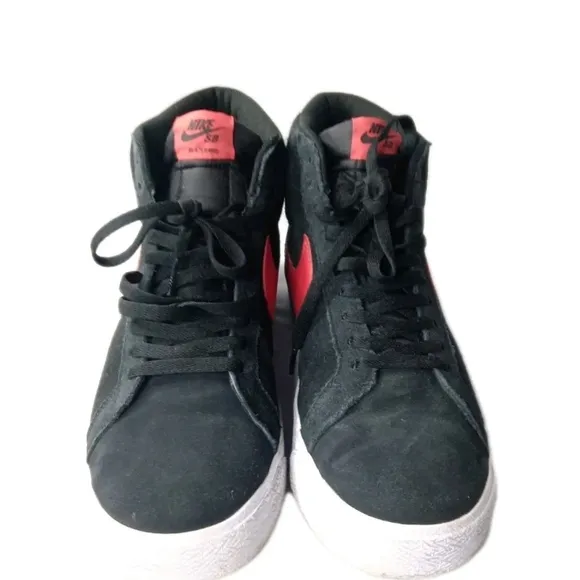 Nike SB Zoom Blazer Mid Skate Shoes Men's Size 11 Black~White~Red~FD0731-002