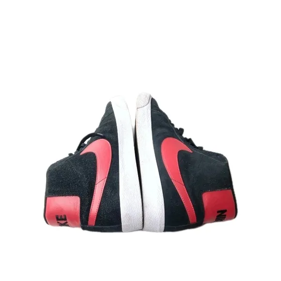 Nike SB Zoom Blazer Mid Skate Shoes Men's Size 11 Black~White~Red~FD0731-002