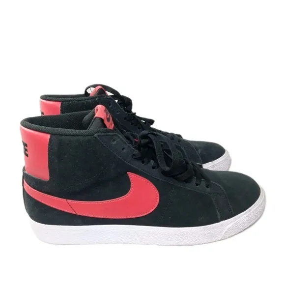 Nike SB Zoom Blazer Mid Skate Shoes Men's Size 11 Black~White~Red~FD0731-002