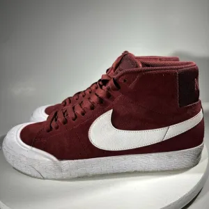 Nike SB Zoom Blazer Mid-XT Shoes Mens Size 10 Team Maroon Red Sneaker USED TWICE