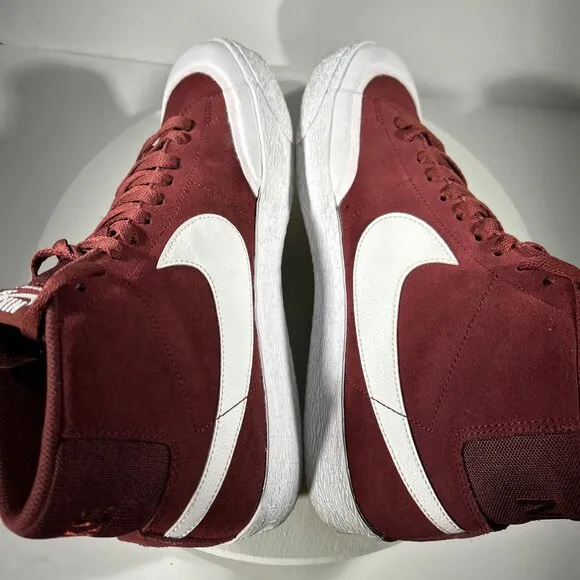 Nike SB Zoom Blazer Mid-XT Shoes Mens Size 10 Team Maroon Red Sneaker USED TWICE