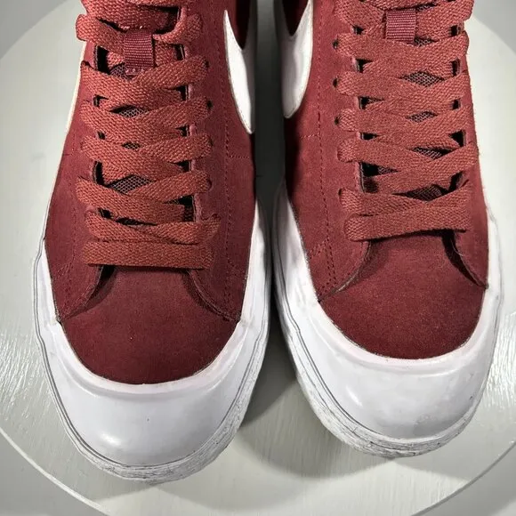 Nike SB Zoom Blazer Mid-XT Shoes Mens Size 10 Team Maroon Red Sneaker USED TWICE