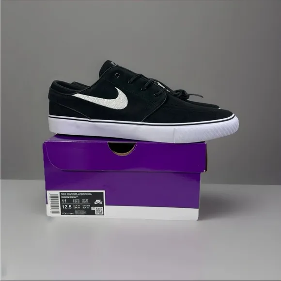 Nike SB Zoom Janoski OG  Mens Size 11 Black White Athletic Skate Shoes
