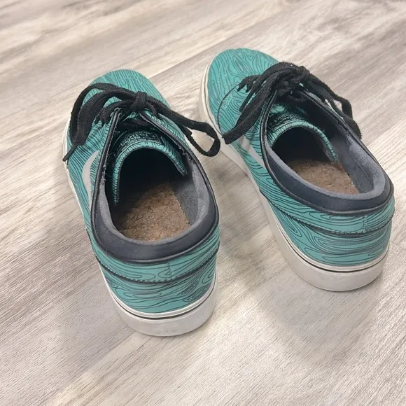 Nike Skateboarding SB Zoom Stefan Janoski Skate Shoes Wood Grain Mint 652975-301