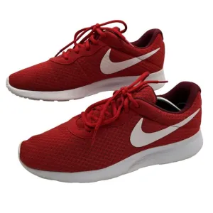 Nike Tanjun Red Mens 10 Athletic Casual Sneakers Lace Up Running Shoes Athletic