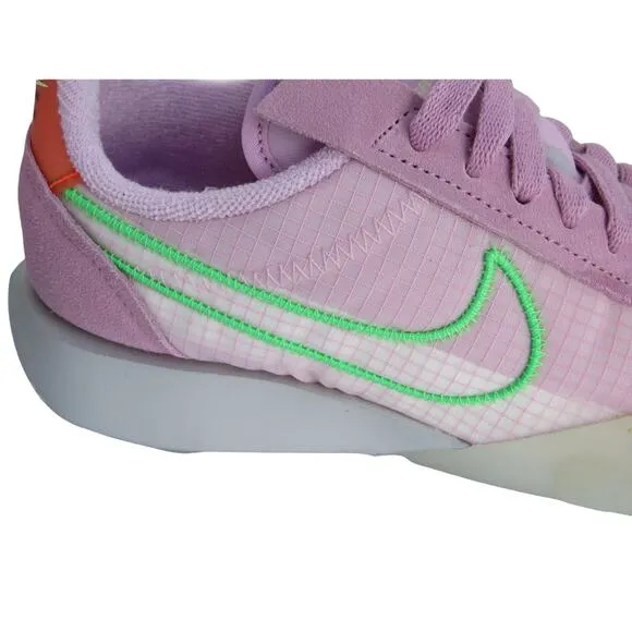Nike Waffle Racer 2X Light Arctic Pink Green Casual Shoes Women's  6.5 NWT