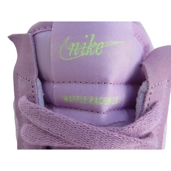 Nike Waffle Racer 2X Light Arctic Pink Green Casual Shoes Women's  6.5 NWT