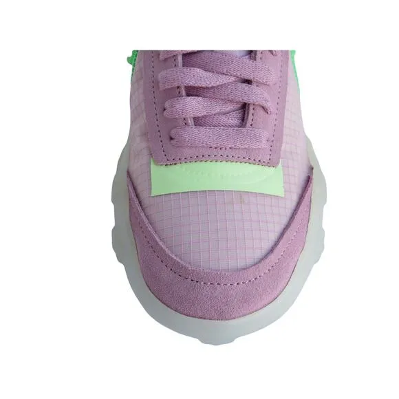 Nike Waffle Racer 2X Light Arctic Pink Green Casual Shoes Women's  6.5 NWT