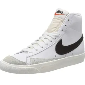 Nike  White and Black High-Top Sneakers