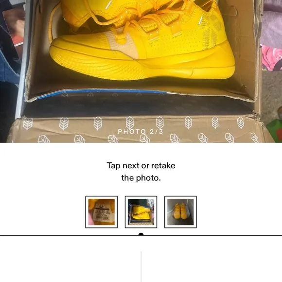 Nike Yellow Low-Top Athletic Shoes