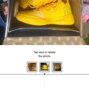 Nike Yellow Low-Top Athletic Shoes