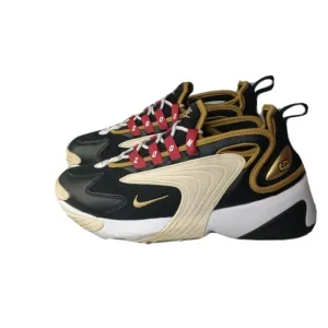 Nike Zoom 2K Women's Casual Shoes Black/Metallic Gold AO0354-005 Size 8 Medium