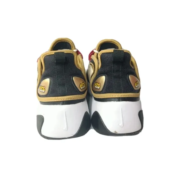 Nike Zoom 2K Women's Casual Shoes Black/Metallic Gold AO0354-005 Size 8 Medium