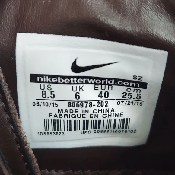 Nike Zoom Kynsie Waterproof Brown Boots Sz 8.5