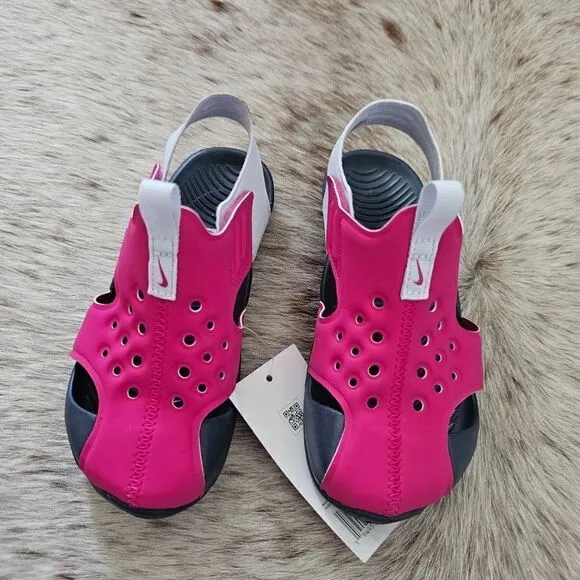Nike Sunray Protect 2 Toddler Girls Sandals in Pink Size 10 NEW